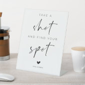 Take a Shot and Find Your Spot Wedding 台座サイン (インサイチュ)
