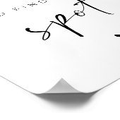 Take a Shot and Fnd Your Spot Wedding Sign ポスター (角)