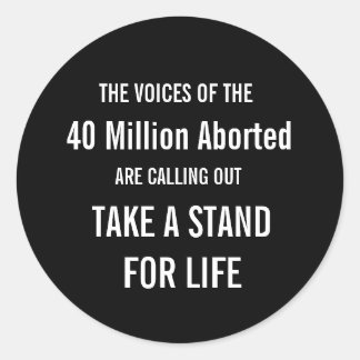 「Take a stand for Life」ステッカーシート ラウンドシール