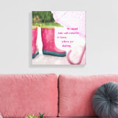 Take Adventures Rain canvas Art キャンバスプリント (インサイチュ (リビング))