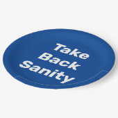 Take Back Sanity ペーパープレート (アングル)