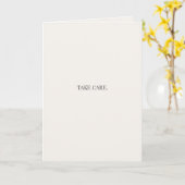 Take Care Greeting Card – Simple Thinking of You  カード (黄色い花)