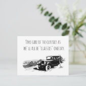 Take Care of Classic Cars シーズンポストカード (スタンド正面)