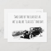 Take Care of Classic Cars シーズンポストカード (正面/裏面)