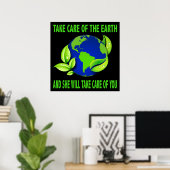 TAKE CARE OF THE EARTH POSTER ポスター (ホームオフィス)