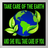 TAKE CARE OF THE EARTH POSTER ポスター (正面)