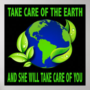 TAKE CARE OF THE EARTH POSTER ポスター