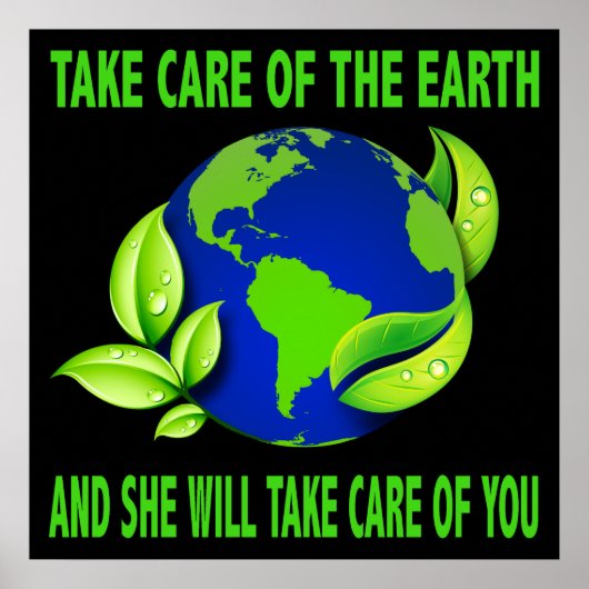 TAKE CARE OF THE EARTH POSTER ポスター (正面)