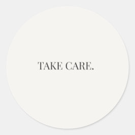 Take Care Round Sticker – Everyday Support Series ラウンドシール
