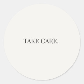 Take Care Round Sticker – Everyday Support Series ラウンドシール