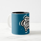 Take Coffee with You - Drink Writhaph ツートーンマグカップ (正面左)