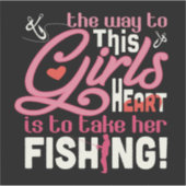 TAKE HER FISHING シール (正面)