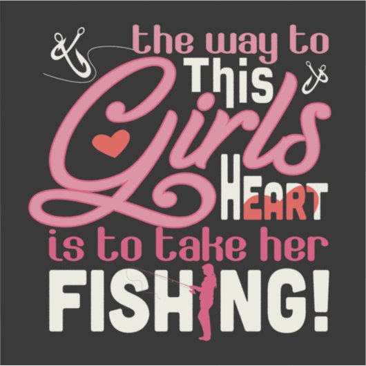 TAKE HER FISHING シール (正面)