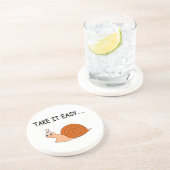 Take It簡単かわいい漫画カタツムリ コースター (側面)