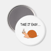 Take It簡単かわいい漫画カタツムリ マグネット (正面/裏面)