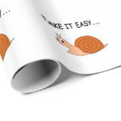 Take It簡単かわいい漫画カタツムリ ラッピングペーパー (ロールコーナー)