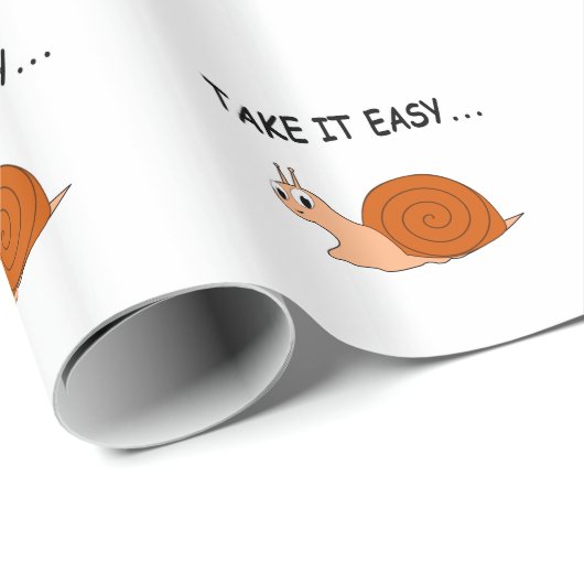 Take It簡単かわいい漫画カタツムリ ラッピングペーパー (ロールコーナー)