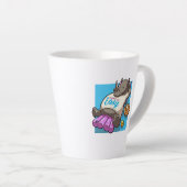 Take It簡単リラックスRhinoプおもしろいール漫画 カフェラテマグ (右アングル)