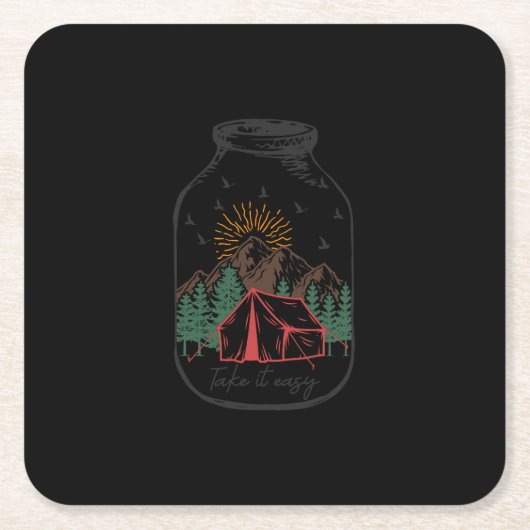 Take It簡単 スクエアペーパーコースター (正面)