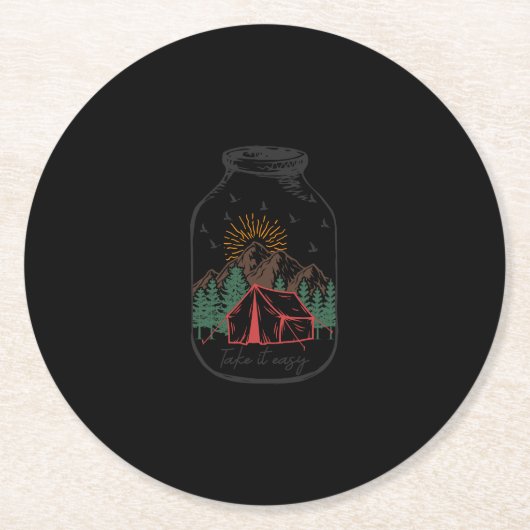 Take It簡単 ラウンドペーパーコースター (正面)