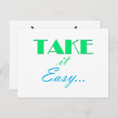 Take it簡単、毎日の確認フラッシュカード シーズンポストカード (正面/裏面)