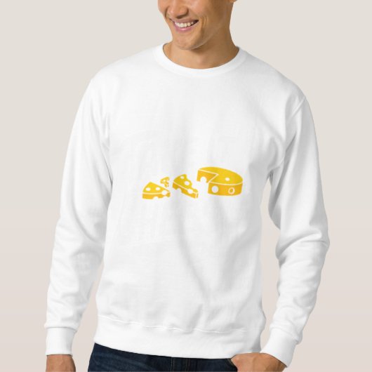 Take It Cheesy -おもしろいチーズプリントfor Cheese Lover スウェットシャツ (正面)
