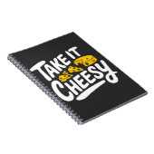 Take It Cheesy -おもしろいチーズプリントfor Cheese Lover ノートブック (右側)