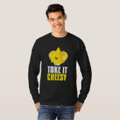 Take It Cheesy I Milk Food Cheese Dairy調理師Kitch Tシャツ (正面フル)