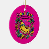 Take It Easy – リラックスバナナの気分 セラミックオーナメント (右)