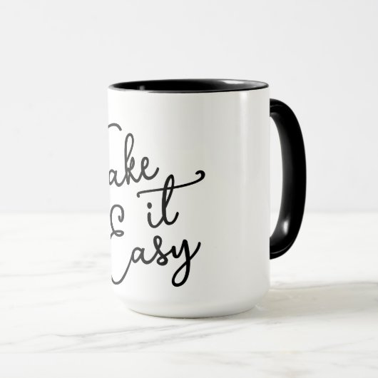 Take it Easy Coffee Mug マグカップ (正面右)