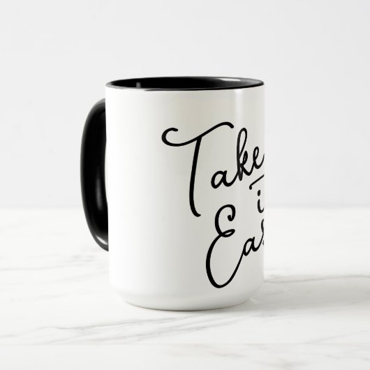 Take it Easy Coffee Mug マグカップ (正面左)