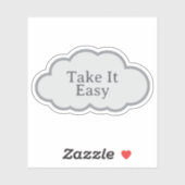 Take It Easy - Relatable Cloud Sticker シール (シート)