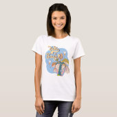 Take It Easy – Retro Psychedelic Mushroom Tシャツ (正面フル)