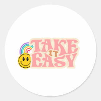 Take It Easy Sticker ラウンドシール