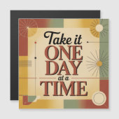 Take It One Day At A Time マグネット招待状 (正面/裏面)