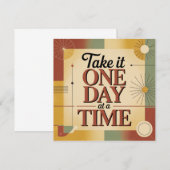 Take It One Day At A Time 招待状 (正面/裏面)