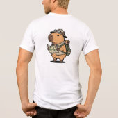 Take It Slow Capybara Tee – Customizable トライブレンドＴシャツ (裏面)