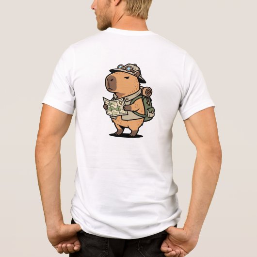 Take It Slow Capybara Tee – Customizable トライブレンドＴシャツ (裏面)