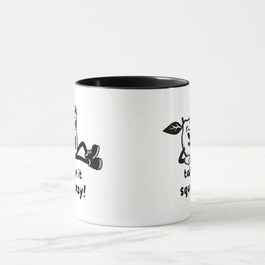 Take It Squeezy Fun Lemon Pun マグカップ (中央)