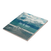 Take Me遠くにビーチ引用文 タイル (側面)