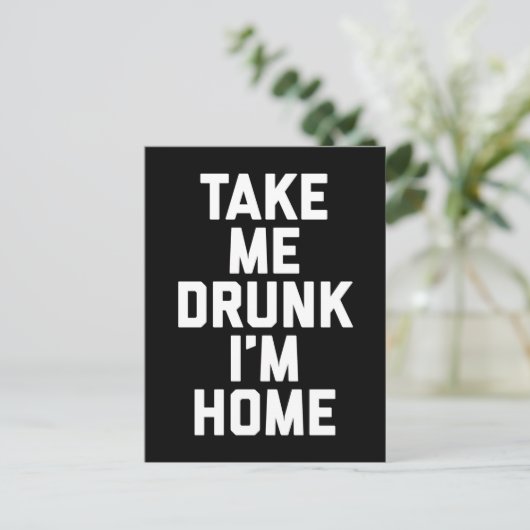 Take Me飲おもしろい引用文 ポストカード (スタンド正面)