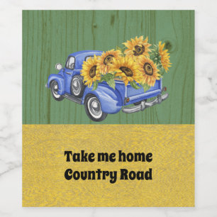 Take Me Home Country Road/ヴィンテージ・トラック ワインラベル