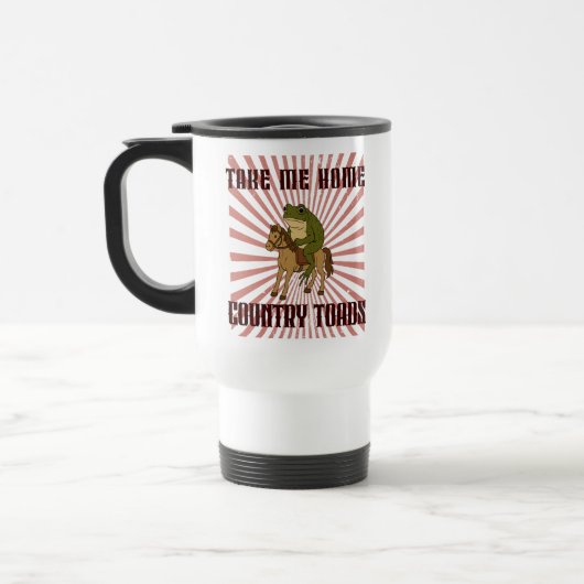 Take Me Home Country Toad Funny Parody Quote トラベルマグ (左)