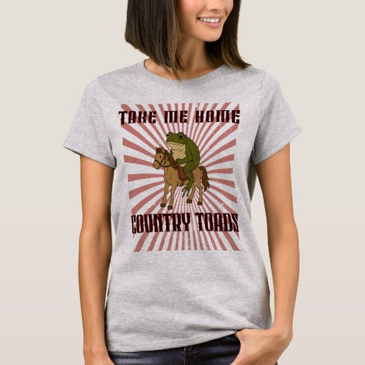 Take Me Home Country Toad Funny Parody Quote Tシャツ (正面)