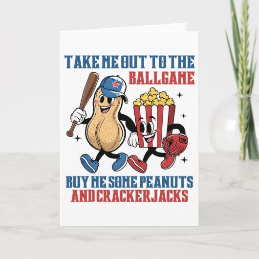 Take Me Out To Llgame Buy Me Some Peanuts Crackerj カード (正面)