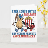Take Me Out To Llgame Buy Me Some Peanuts Crackerj カード (黄色い花)