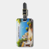 Take Me To Italy Fine Art ラゲッジタグ (正面縦)