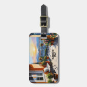 Take Me To Italy Landscape Sunset ラゲッジタグ (正面縦)