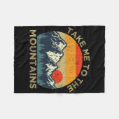 Take Me To The Mountains  フリースブランケット (正面(横))