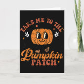 Take Me To The Pumpkin Patch Toddler Fall Pumpkin カード (正面)